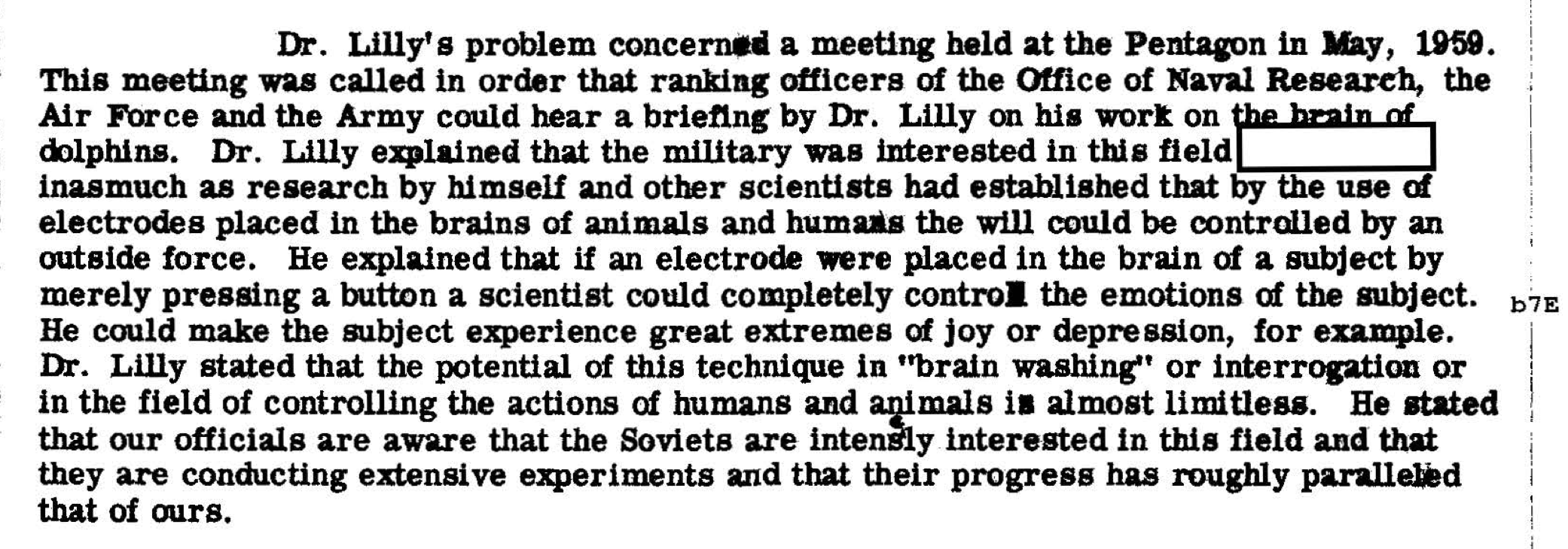 FBI File on John C. Lilly